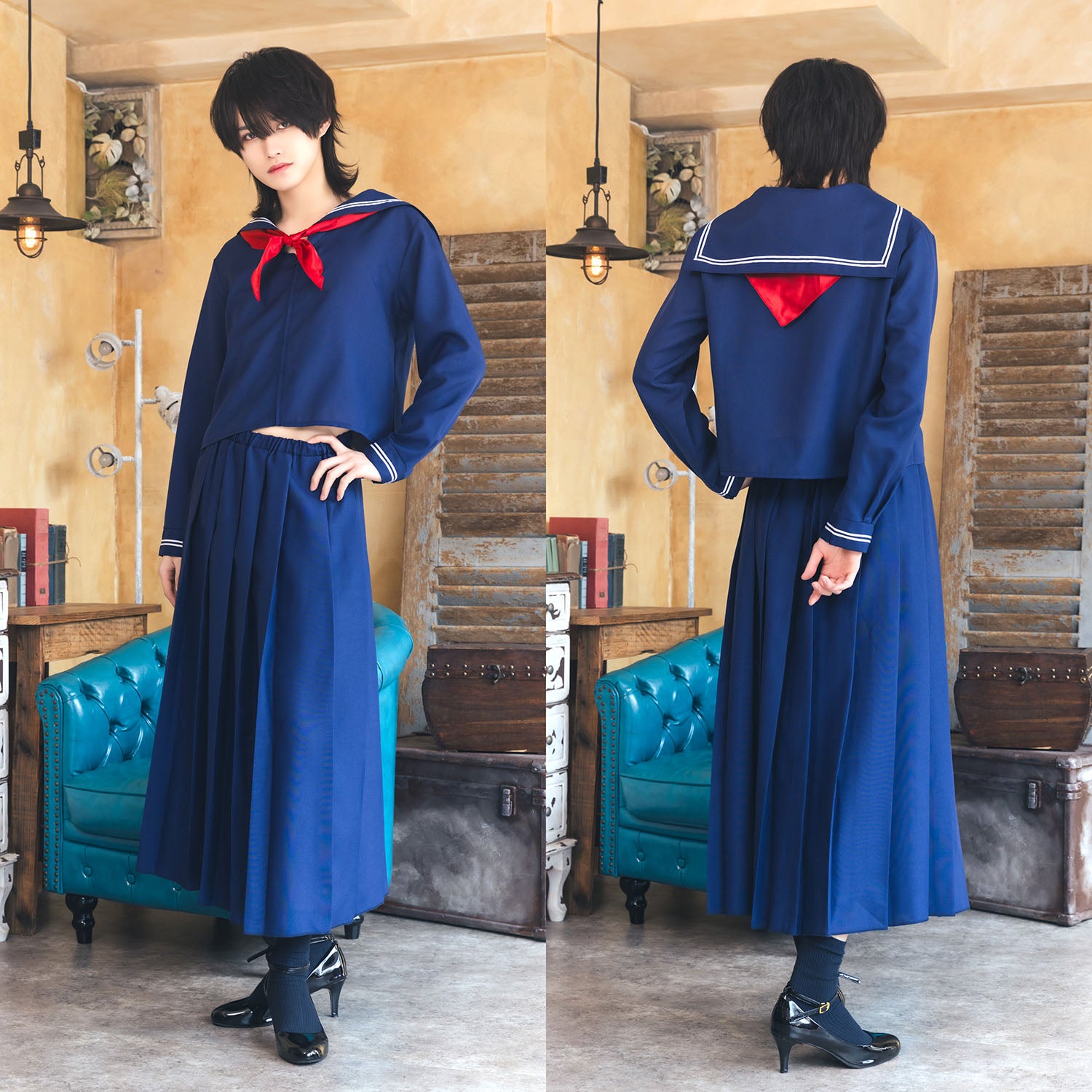 NEW] コスプレ ハロウィン 制服 ハニーボーイ スケバンセーラー ユニ