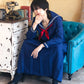 [NEW] コスプレ ハロウィン 制服 ハニーボーイ スケバンセーラー ユニセックス フリーサイズ ネイビー 【クリアストーン】