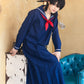 [NEW] コスプレ ハロウィン 制服 ハニーボーイ スケバンセーラー ユニセックス フリーサイズ ネイビー 【クリアストーン】