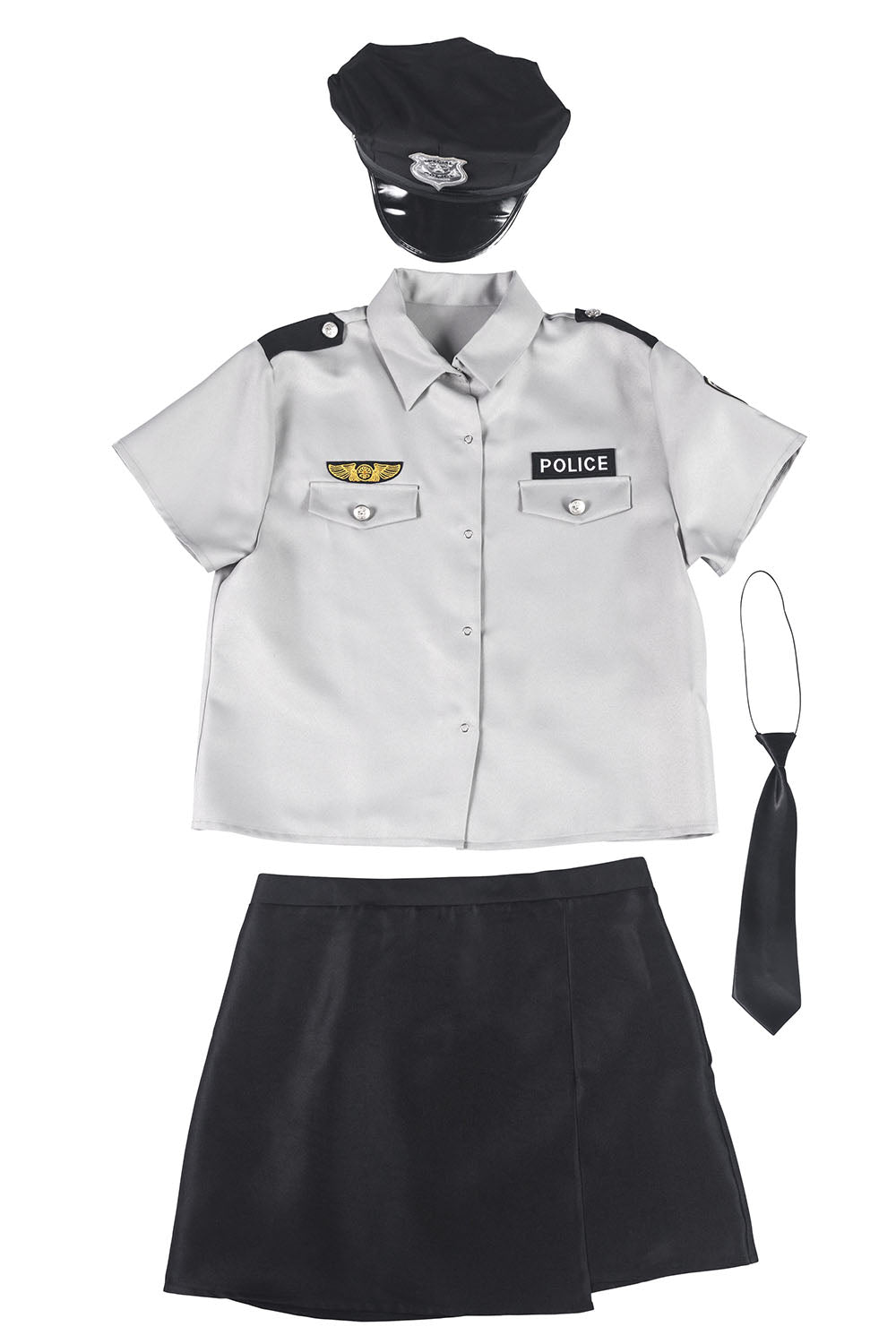 [NEW] コスプレ ハロウィン 警察 ハニーボーイ グレイッシュポリス ユニセックス フリーサイズ グレー 【クリアストーン】