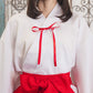 コスプレ 巫女さん 巫女 ミニ レディース フリーサイズ レッド【クリアストーン】♡