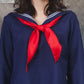 コスプレ 制服 セーラー ロング レディース フリーサイズ ネイビー【クリアストーン】