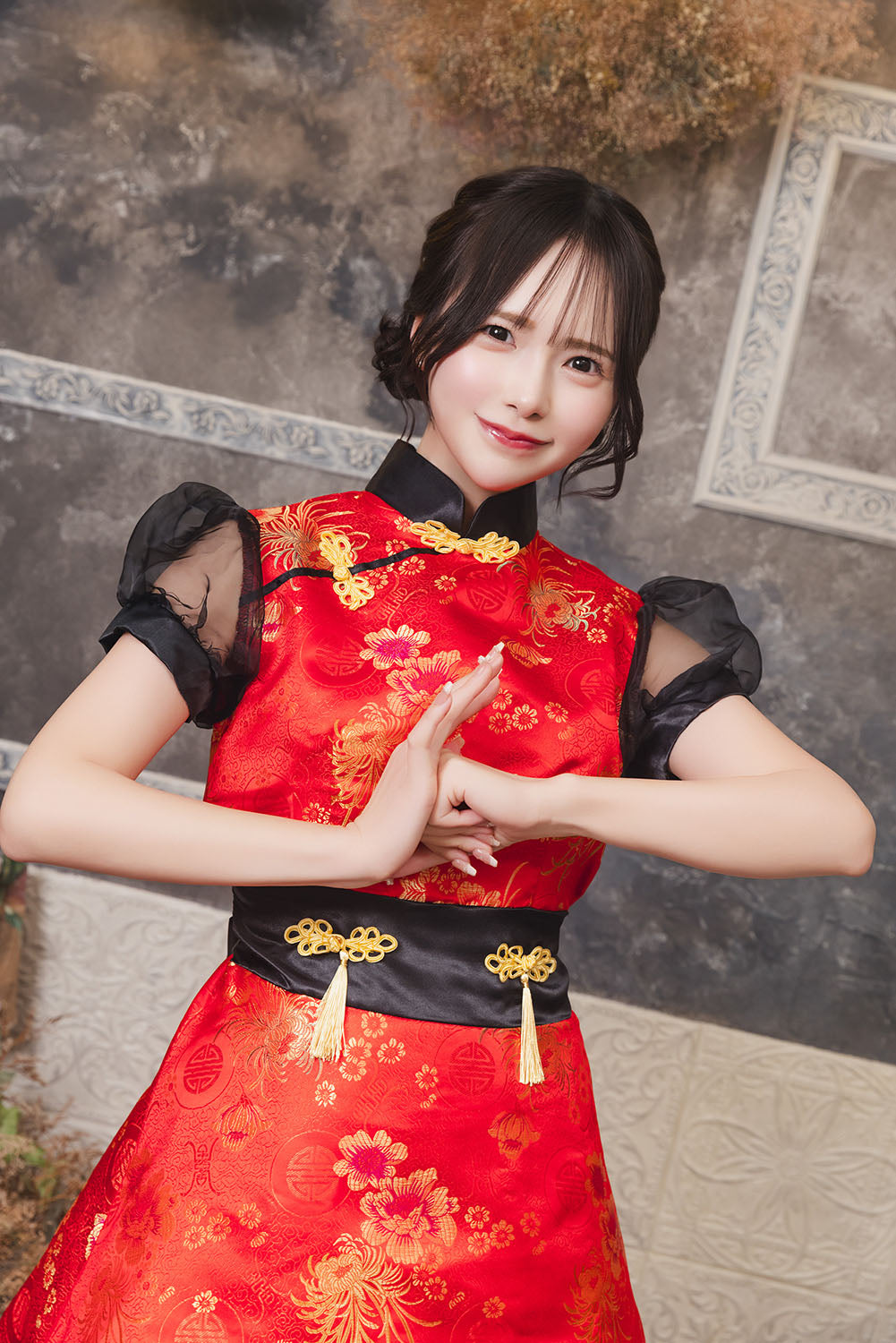 コスプレ チャイナ トキメキグラフィティ ニーハオチャイナ レディース フリーサイズ レッド【クリアストーン】