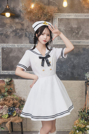 マリンセーラーコスプレ コスプレ セーラー 水兵 マリン レディース フリーサイズ