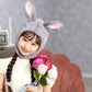 [New] コスプレ小物 かぶりもの アニマル うさぎ もふもふうさたん キッズ グレー【クリアストーン】