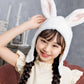 [New] コスプレ小物 かぶりもの アニマル うさぎ もふもふうさたん キッズ ホワイト【クリアストーン】