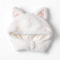 [New] コスプレ小物 かぶりもの アニマル ねこ もふもふねこたん キッズ ホワイト【クリアストーン】