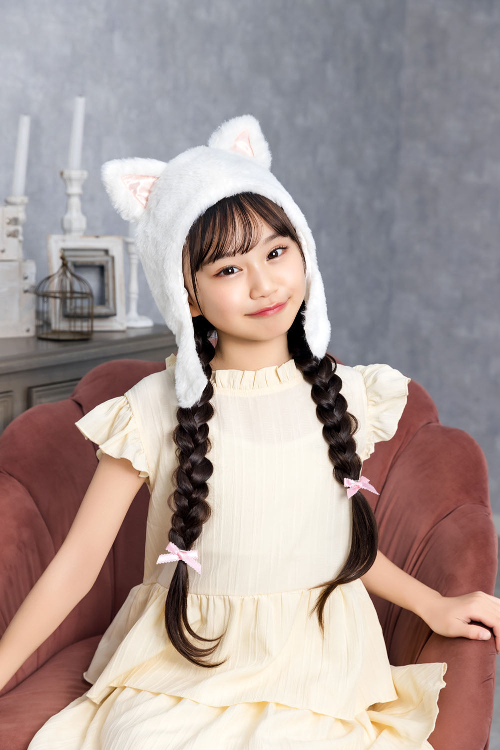 [New] コスプレ小物 かぶりもの アニマル ねこ もふもふねこたん キッズ ホワイト【クリアストーン】