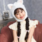 [New] コスプレ小物 かぶりもの アニマル ねこ もふもふねこたん キッズ ホワイト【クリアストーン】