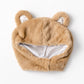 [New] コスプレ小物 かぶりもの アニマル ねこ もふもふくまたん キッズ ベージュ【クリアストーン】