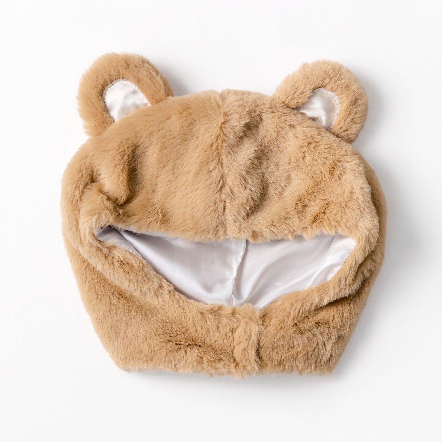 [New] コスプレ小物 かぶりもの アニマル ねこ もふもふくまたん キッズ ベージュ【クリアストーン】