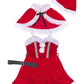 [New] コスプレ クリスマス グランノエル ラインストーンケープサンタ レディース フリーサイズ レッド【クリアストーン】♡