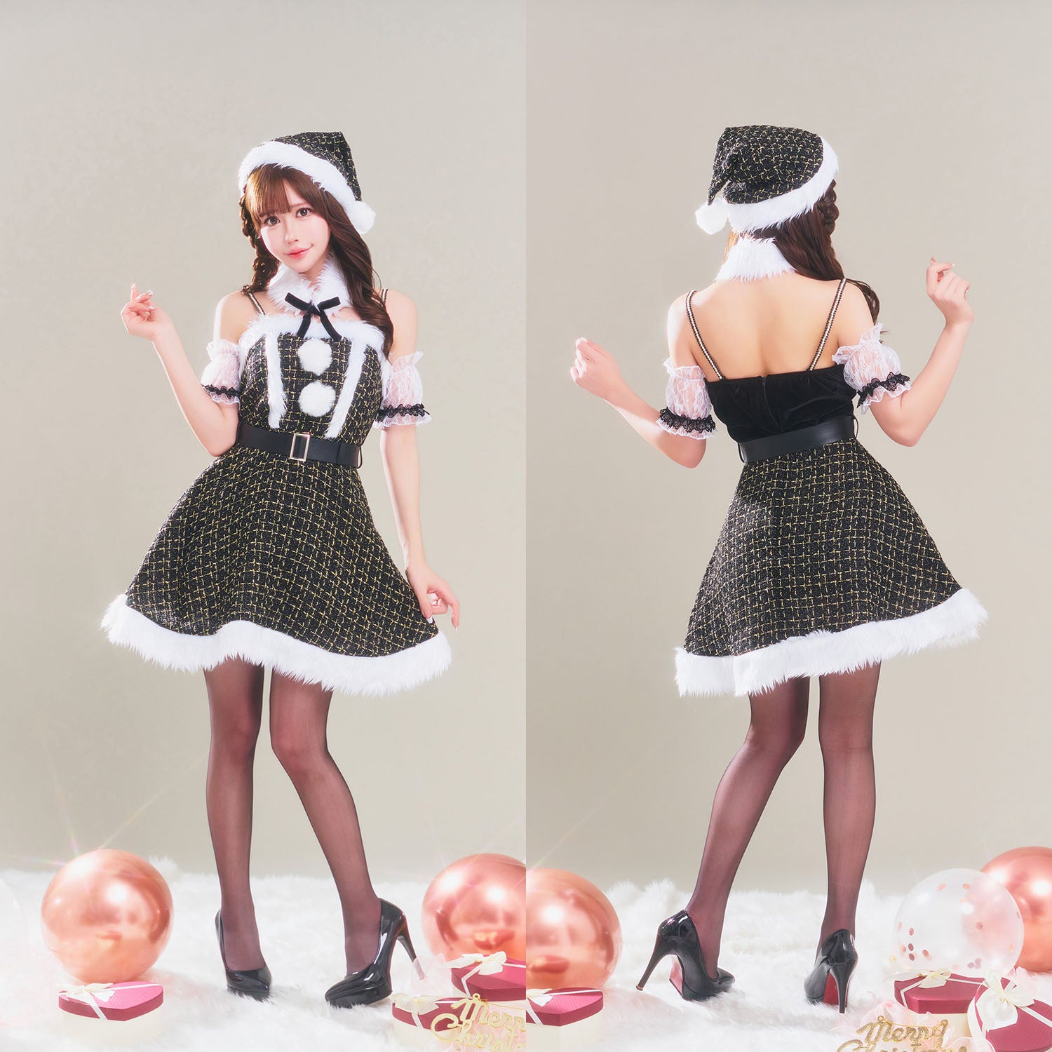 New] コスプレ クリスマス グランノエル ツイードパールサンタ