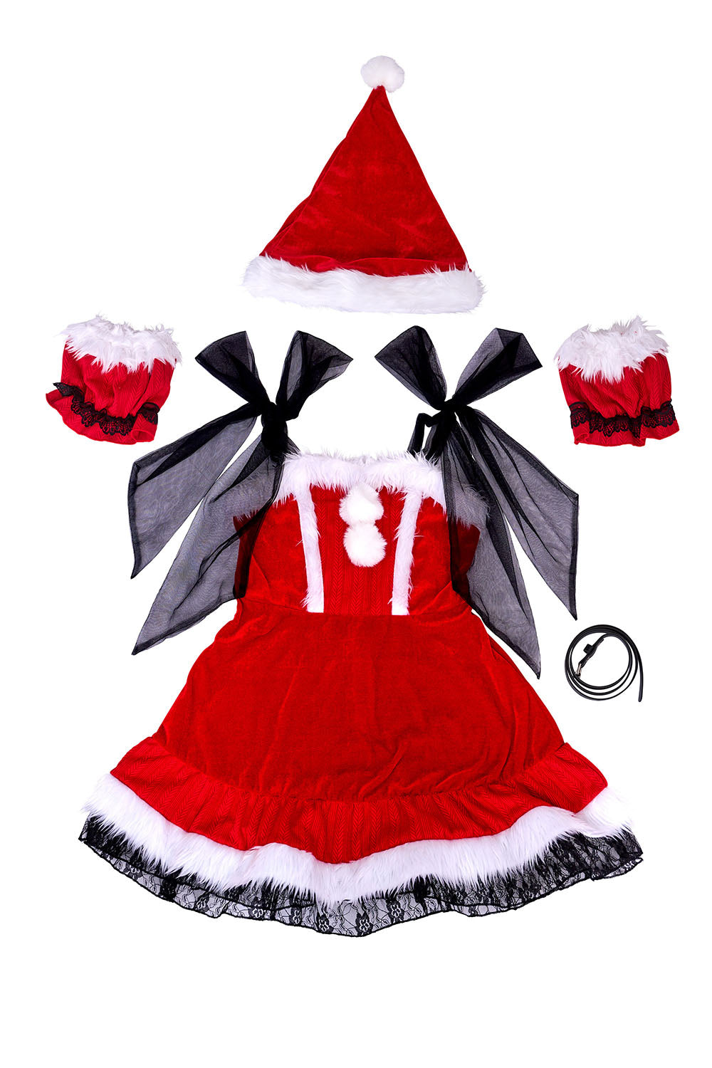 [New] コスプレ クリスマス グランノエル ショルダーリボンサンタ レディース フリーサイズ レッド【クリアストーン】