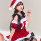 [New] コスプレ クリスマス グランノエル ショルダーリボンサンタ レディース フリーサイズ レッド【クリアストーン】