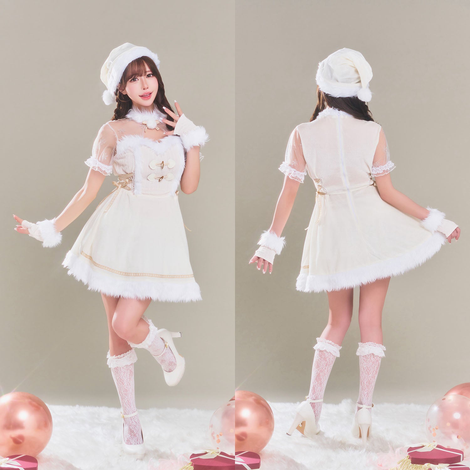 New] コスプレ クリスマス グランノエル ラインストーンケープサンタ