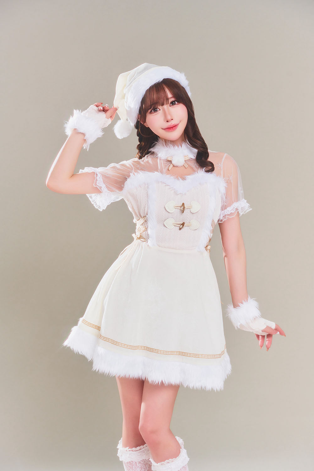 New] コスプレ クリスマス グランノエル ラインストーンケープサンタ