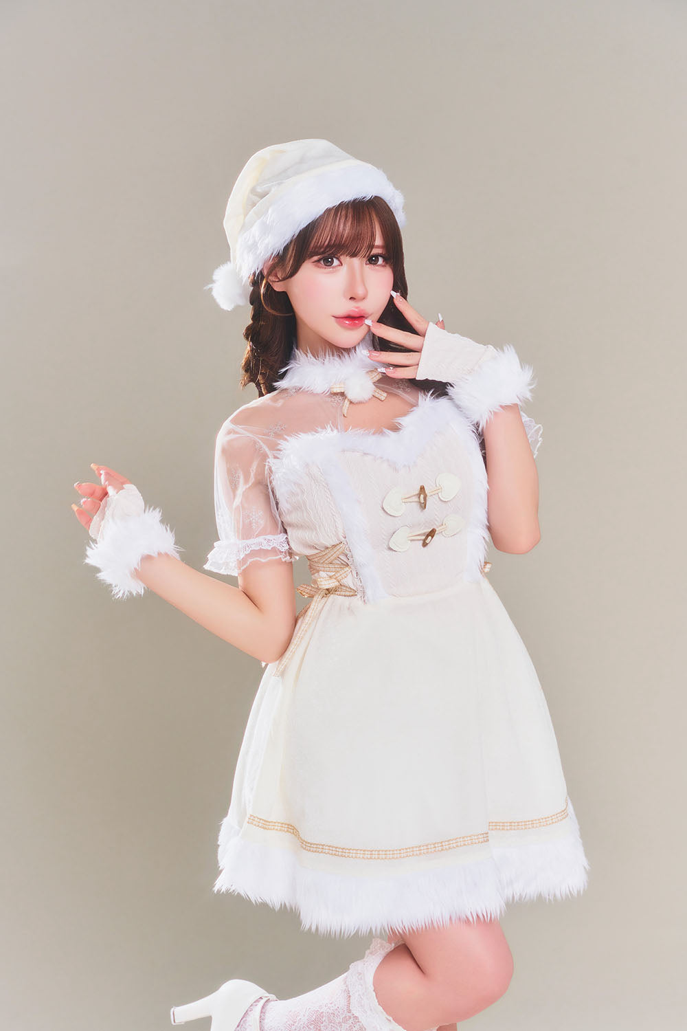 New] コスプレ クリスマス グランノエル ラインストーンケープサンタ