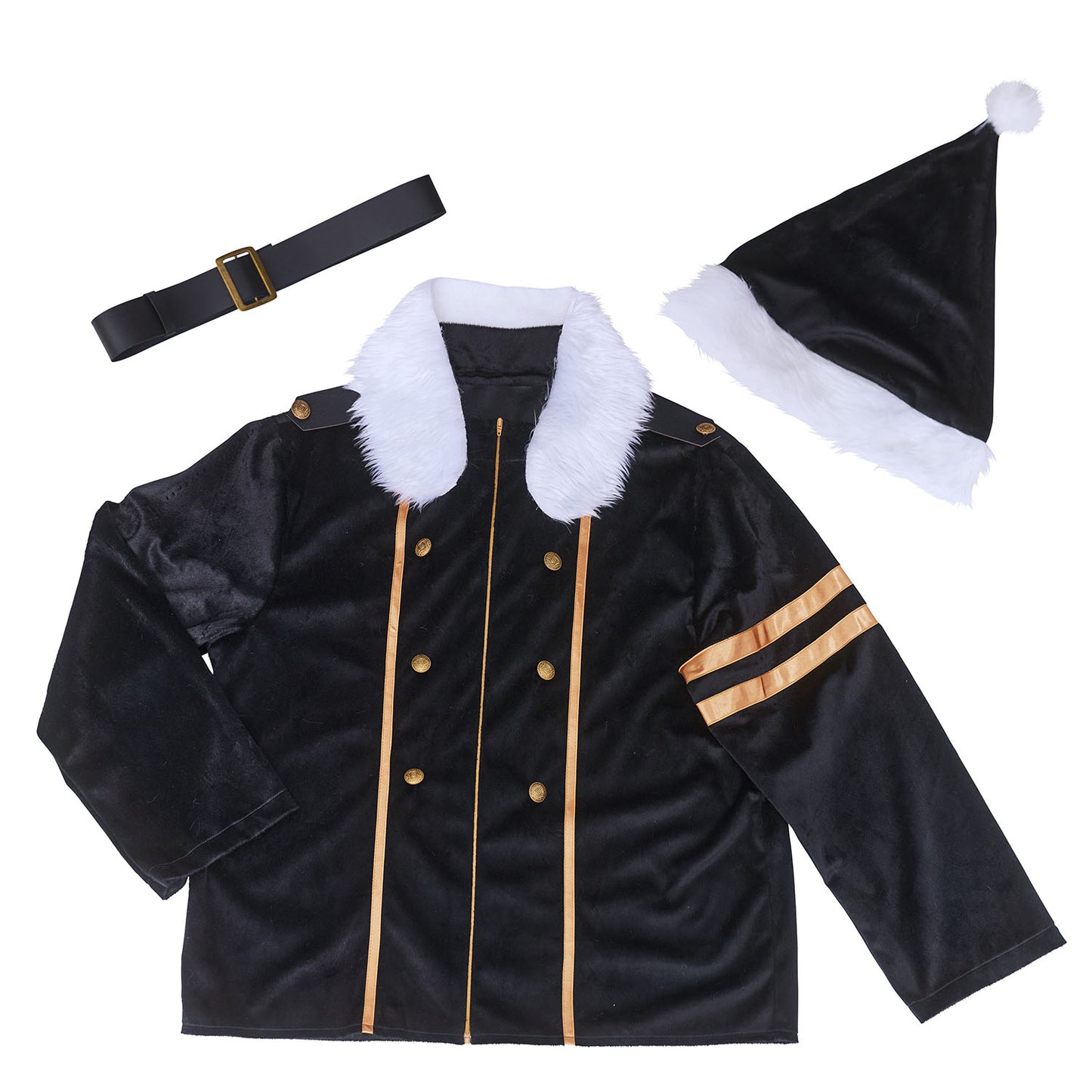 [NEW] コスプレ クリスマス トナカイ マニフィックノエル ラインサンタ メンズ ブラック【クリアストーン】