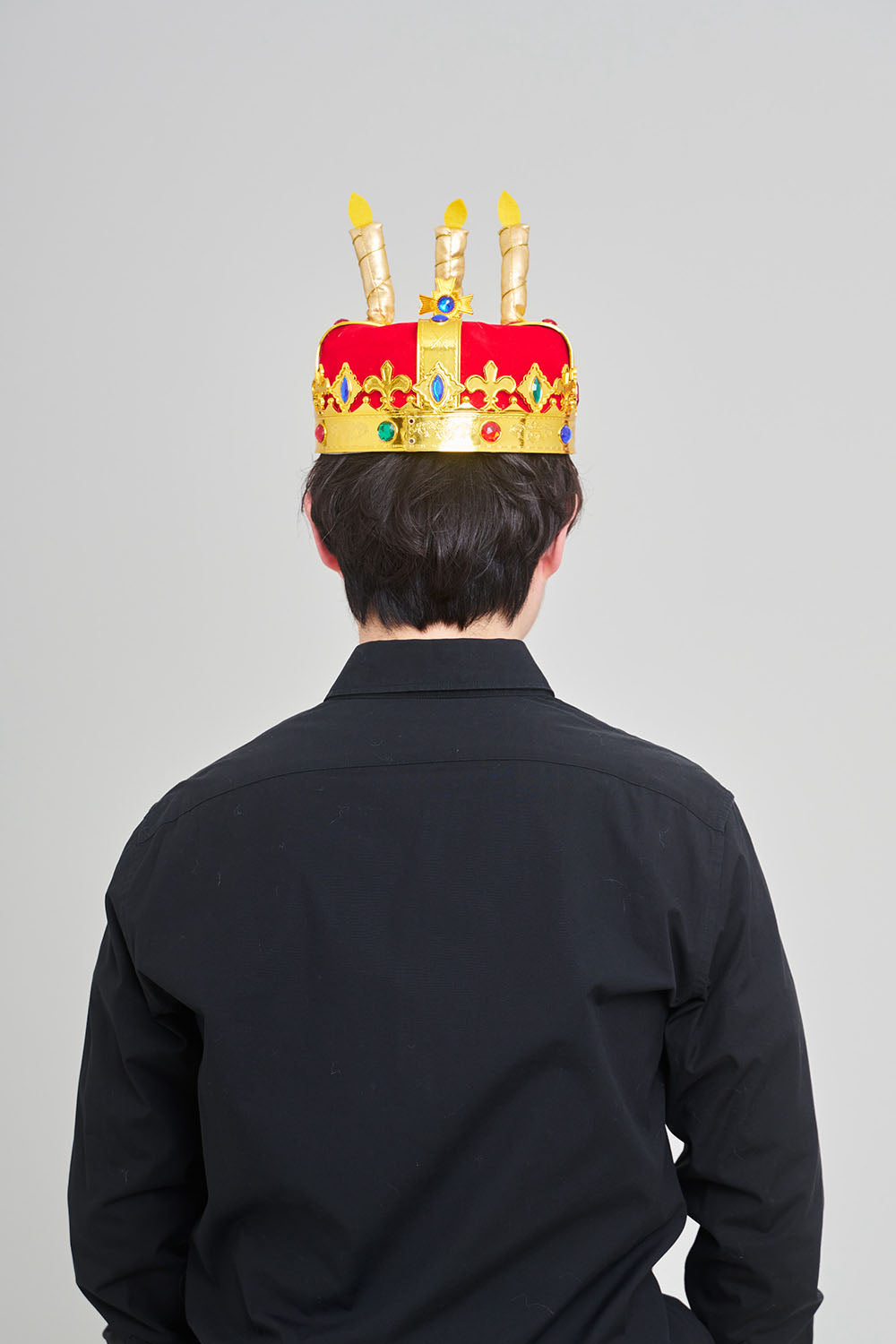 [New] コスプレ小物 誕生日 バースデー ハピバ キングクラウン ユニセックス ゴールド【クリアストーン】