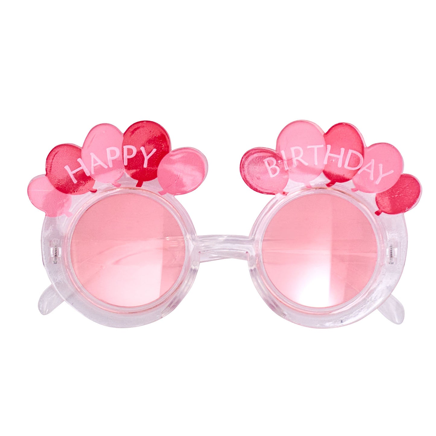 [New] コスプレ小物 誕生日 バースデー サングラス バルーン ユニセックス オレンジ/ピンク【クリアストーン】