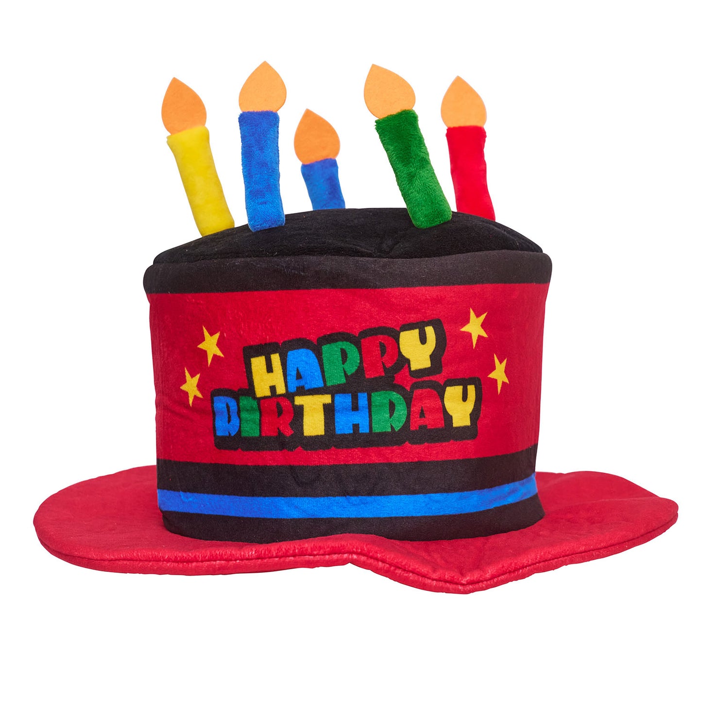 [New] コスプレ小物 誕生日 バースデー ハピバ ケーキハット ユニセックス ゴールド/カラフル【クリアストーン】