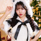 [NEW] コスプレ クリスマス 赤/黒チェックキャットケープ レディース レッド/ブラック 【クリアストーン】