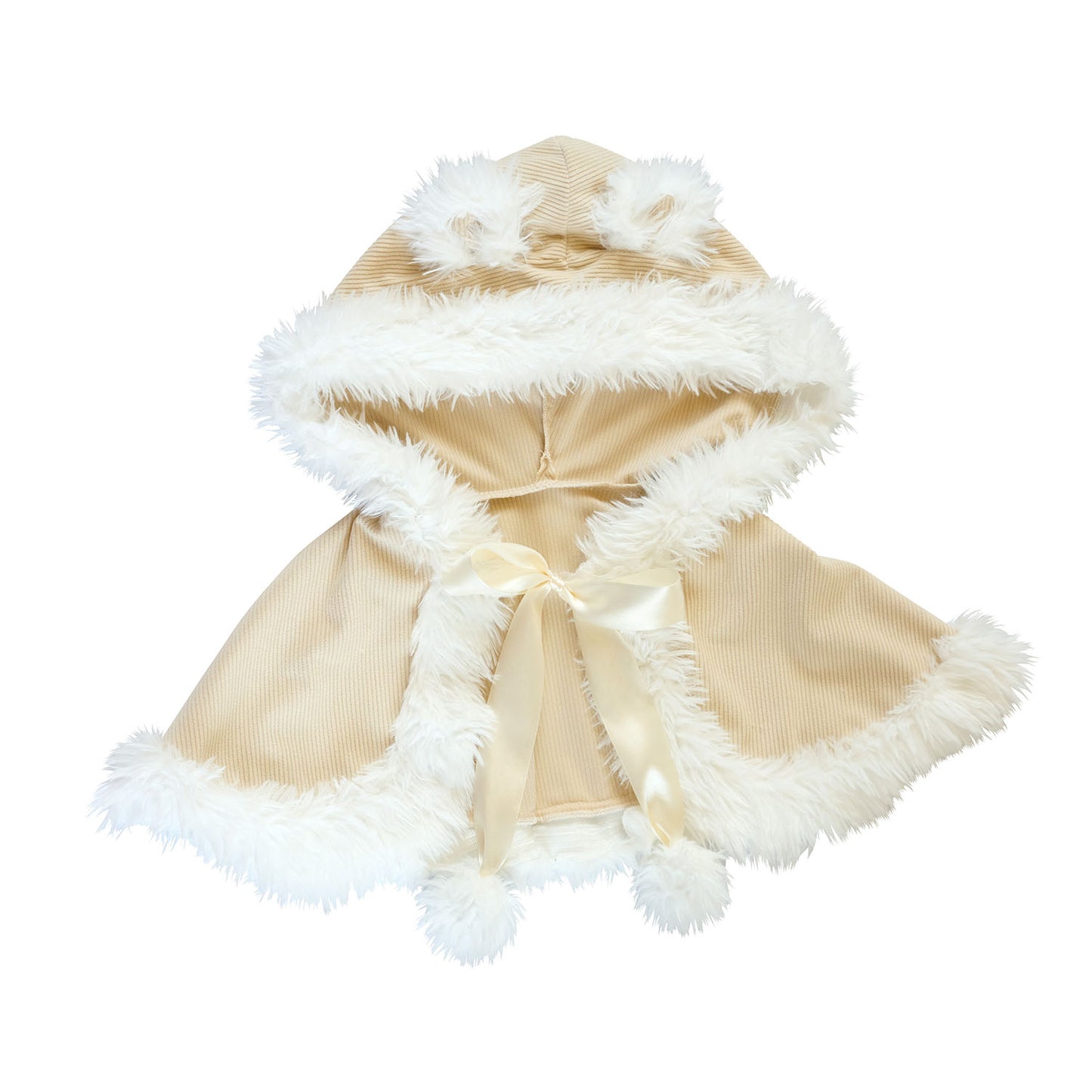 [NEW] コスプレ クリスマス コーデュロイベアケープ レディース ベージュ 【クリアストーン】