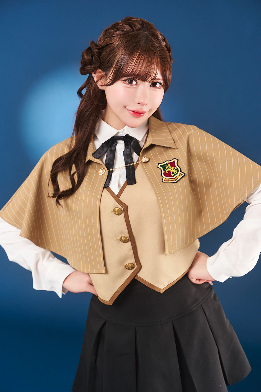 New] コスプレ 制服 トッピングトップス ケープスクール レディース