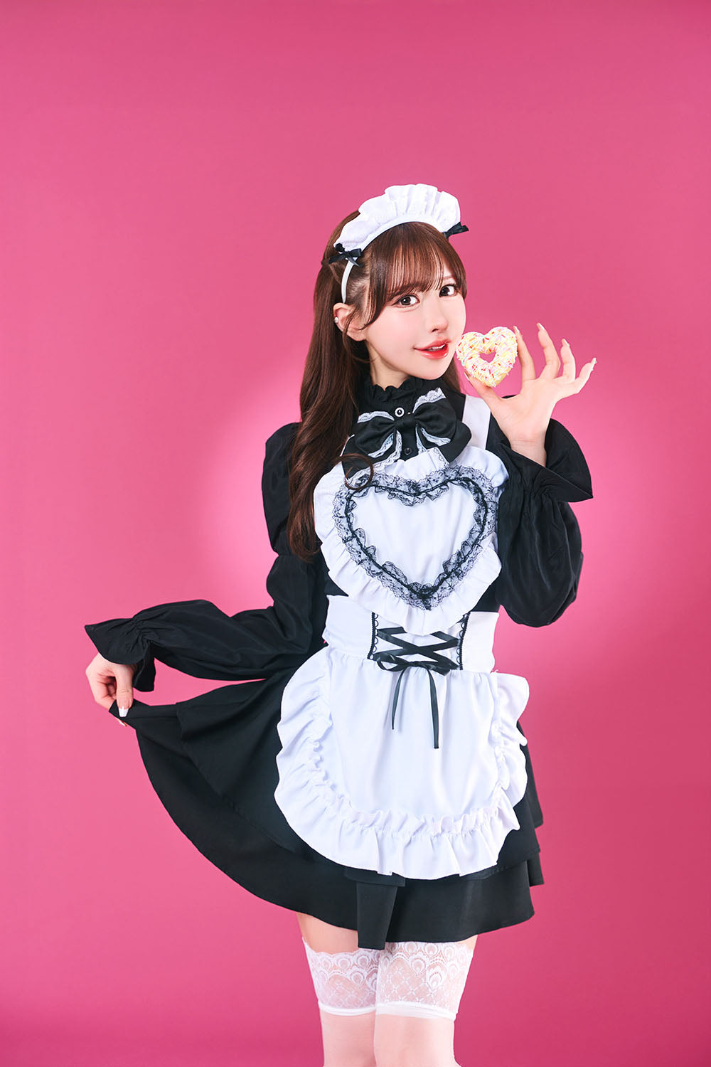 New] コスプレ メイド トッピングトップス メイドエプロン レディース