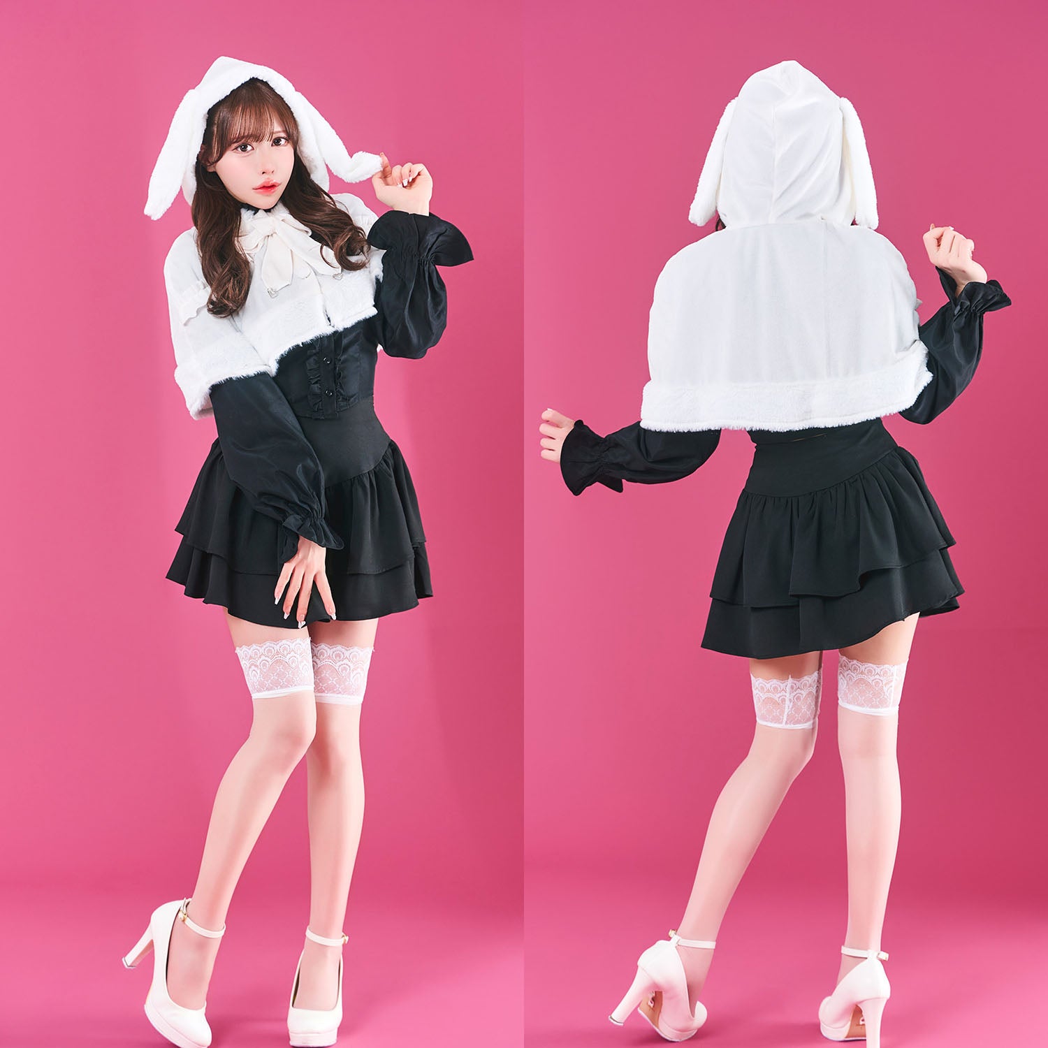 New] コスプレ アニマル トッピングトップス ねこケープ/うさぎケープ
