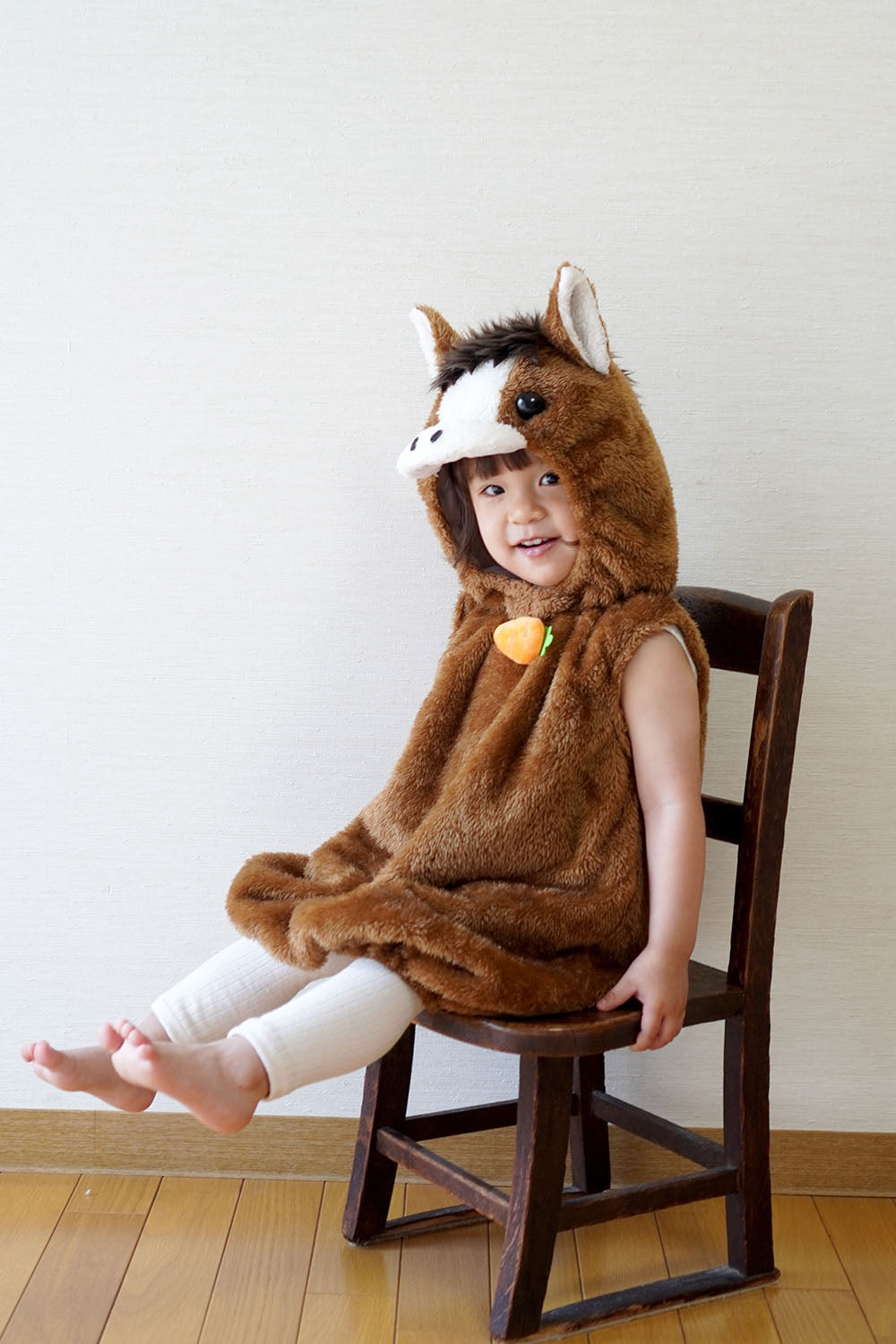 [New] コスプレ 正月 干支 動物 マシュマロお馬さん ベビー 80cm ブラウン【クリアストーン】