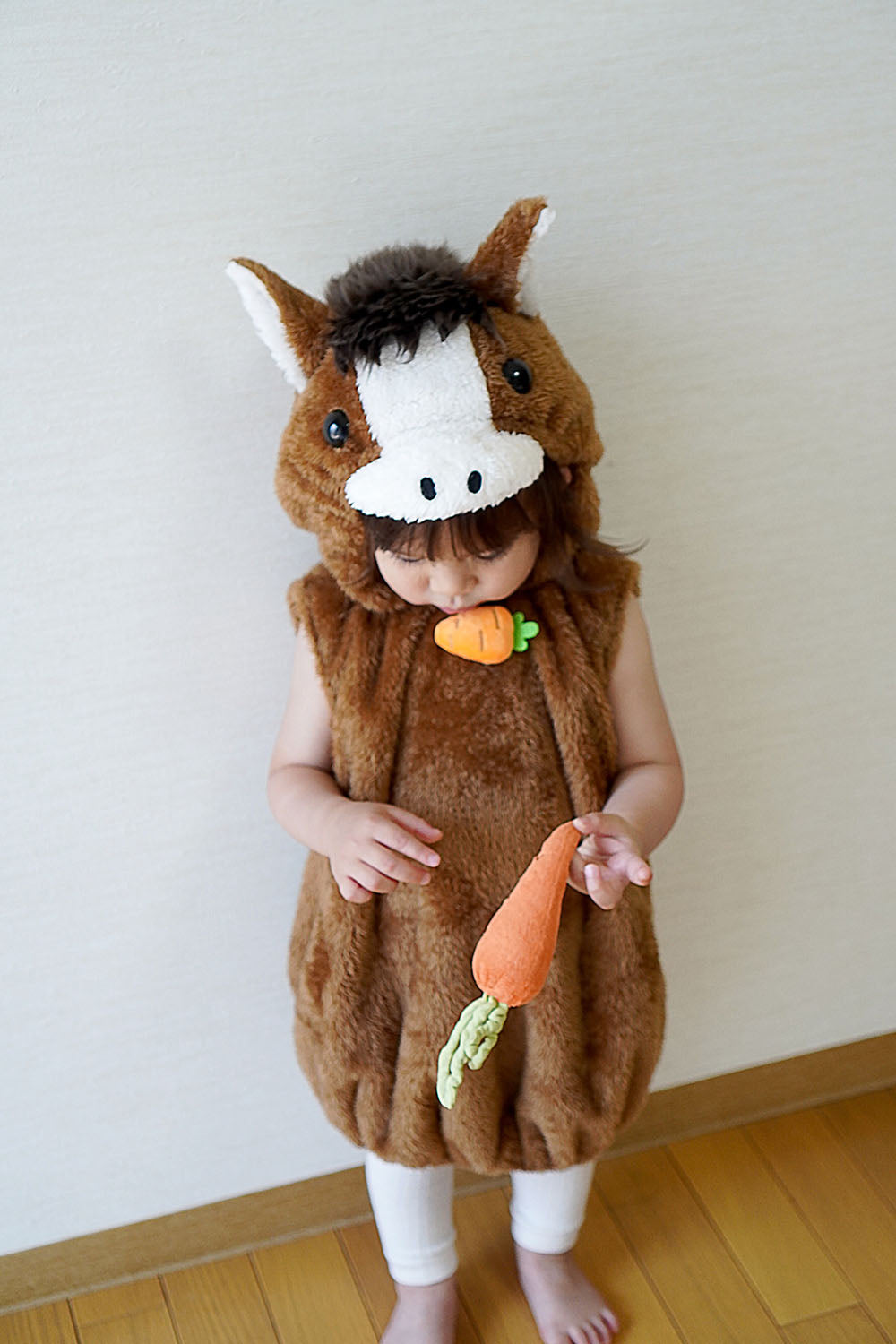 [New] コスプレ 正月 干支 動物 マシュマロお馬さん ベビー 80cm ブラウン【クリアストーン】