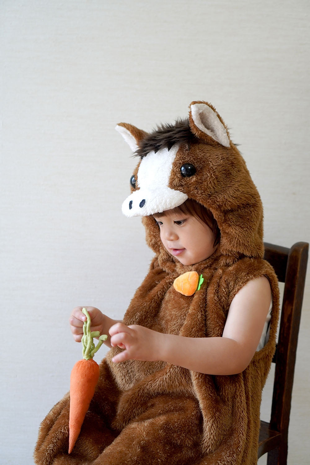 [New] コスプレ 正月 干支 動物 マシュマロお馬さん ベビー 80cm ブラウン【クリアストーン】