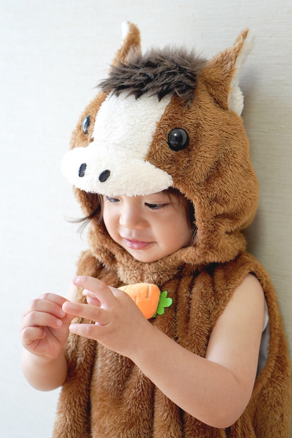 [New] コスプレ 正月 干支 動物 マシュマロお馬さん ベビー 80cm ブラウン【クリアストーン】