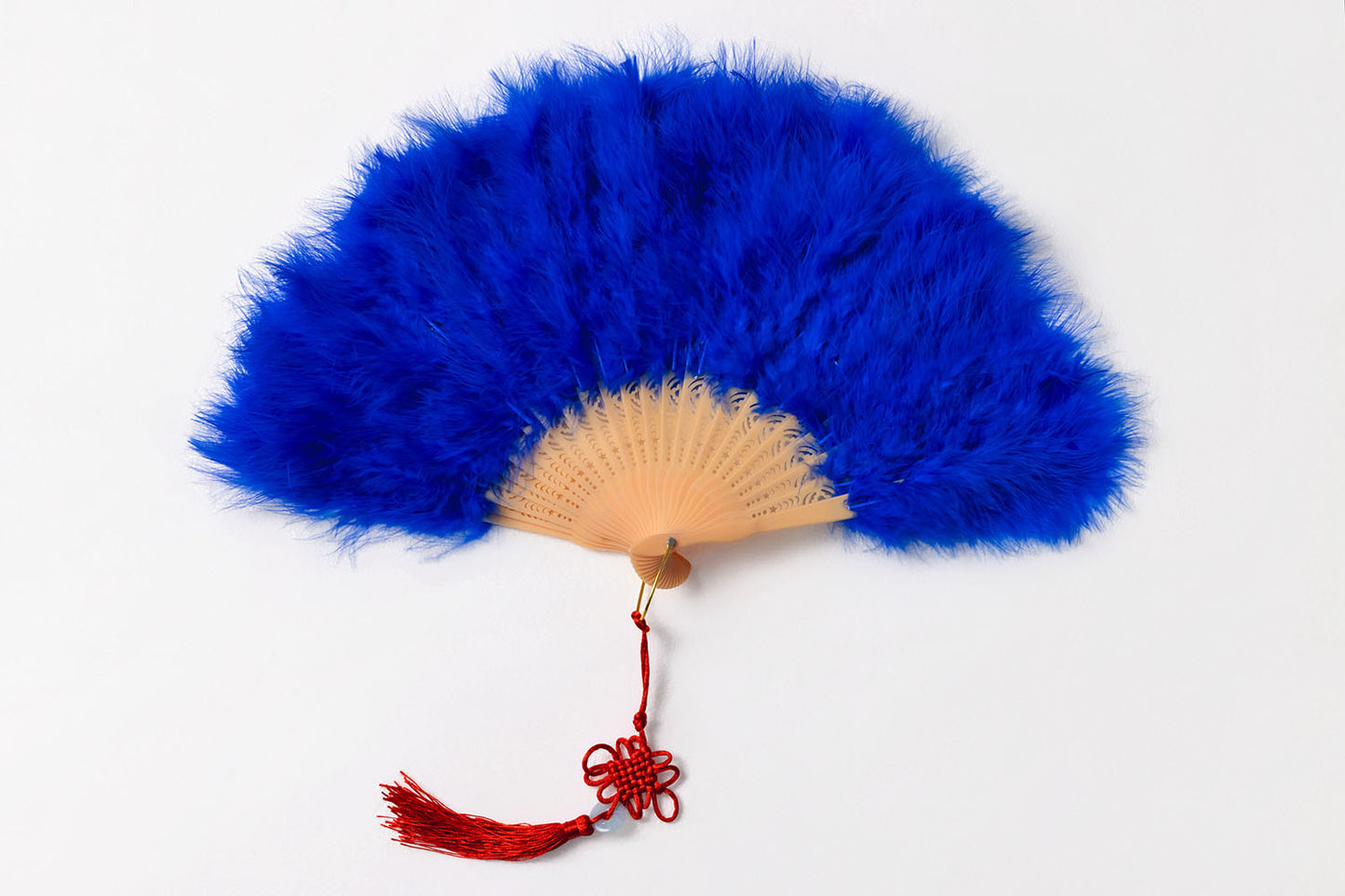 [New] コスプレ小物 チャイナ 羽扇子RICH ユニセックス ホワイト/ピンク/ブルー/レッド/ブラック【クリアストーン】