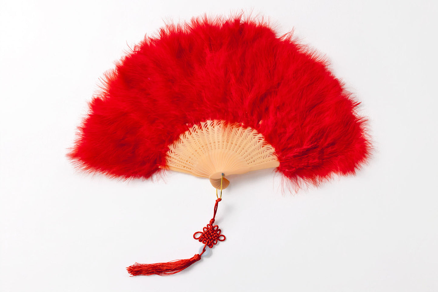 [New] コスプレ小物 チャイナ 羽扇子RICH ユニセックス ホワイト/ピンク/ブルー/レッド/ブラック【クリアストーン】