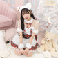 《JamsCollection着用》 コスプレ ねこ サンタ クリスマス リリパレ ルナキャット/アルテミスキャット レディース フリーサイズ ブラック/ホワイト 【クリアストーン】♡