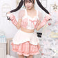 《JamsCollection着用》 コスプレ サンタ クリスマス リリパレ トゥインクルスノーガール レディース フリーサイズ ピンク/ブルー【クリアストーン】