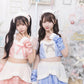 《JamsCollection着用》 コスプレ サンタ クリスマス リリパレ トゥインクルスノーガール レディース フリーサイズ ピンク/ブルー【クリアストーン】