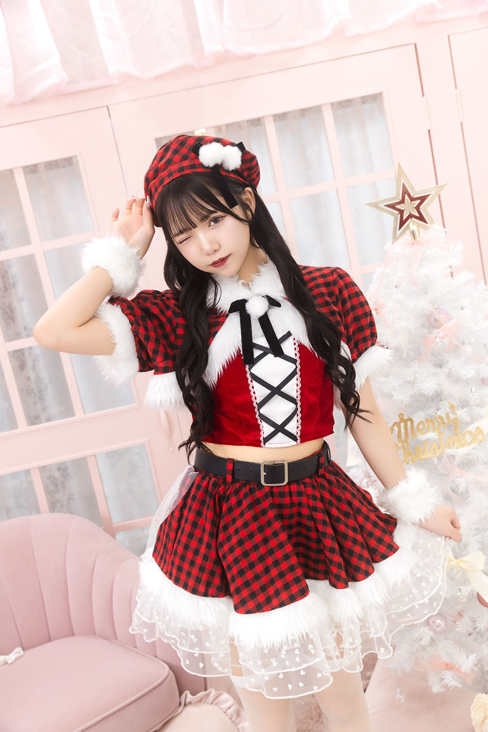 JamsCollection着用》 コスプレ サンタ クリスマス リリパレ アイドル