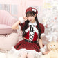 《JamsCollection着用》 コスプレ サンタ クリスマス リリパレ アイドルチェックサンタ レディース フリーサイズ レッド 【クリアストーン】♡