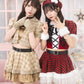 《JamsCollection着用》 コスプレ サンタ クリスマス リリパレ アイドルチェックサンタ レディース フリーサイズ レッド 【クリアストーン】♡