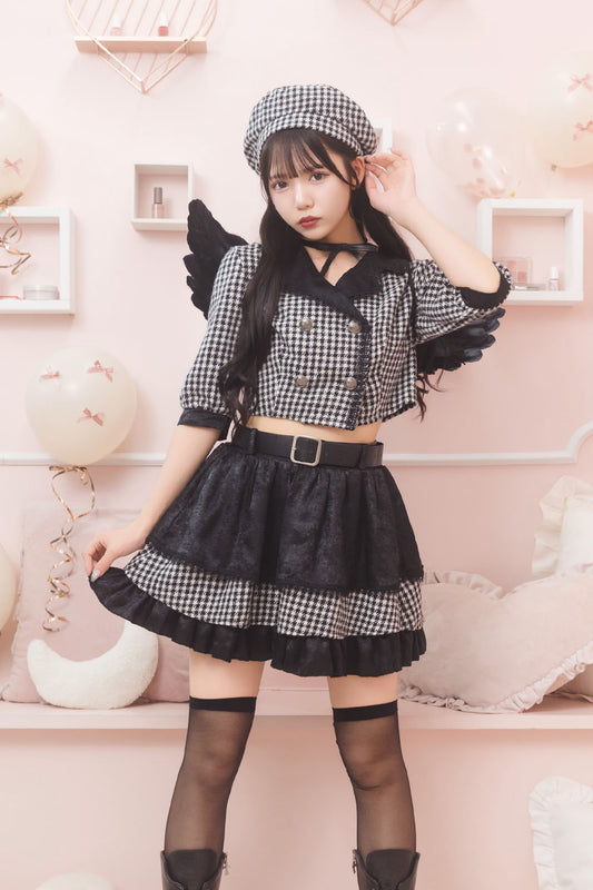 [NEW]《JamsCollection・津代美月ちゃん着用》 コスプレ 悪魔 リリパレ コケットデビル レディース フリーサイズ ブラック 【クリアストーン】