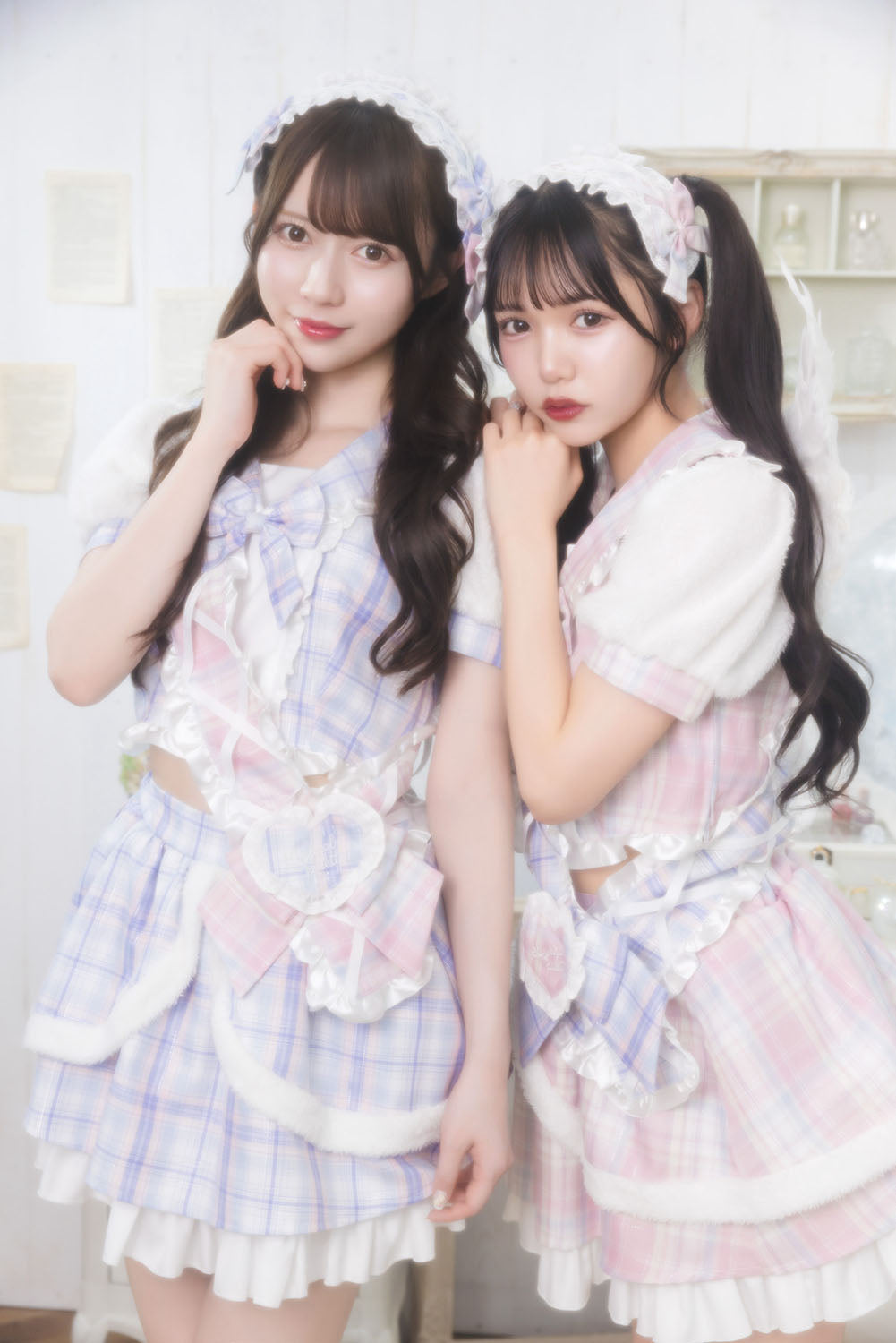 [NEW]《JamsCollection着用》 コスプレ 天使 リリパレ キューピッドセーラー レディース フリーサイズ ピンク/ブルー 【クリアストーン】♡