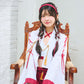 [NEW] コスプレ 和風 巫女 羽織巫女 レディース フリーサイズ レッド【クリアストーン】♡