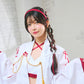 [NEW] コスプレ 和風 巫女 羽織巫女 レディース フリーサイズ レッド【クリアストーン】♡
