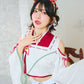 [NEW] コスプレ ねこ 和風 巫女 招猫巫女 レディース フリーサイズ ホワイト【クリアストーン】♡