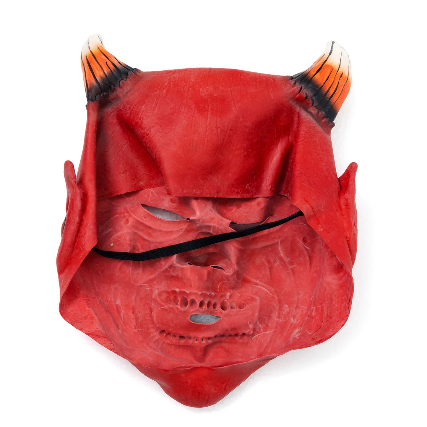 [New] コスプレ小物 節分 怖い鬼ラバーマスク ユニセックス フリーサイズ レッド【クリアストーン】