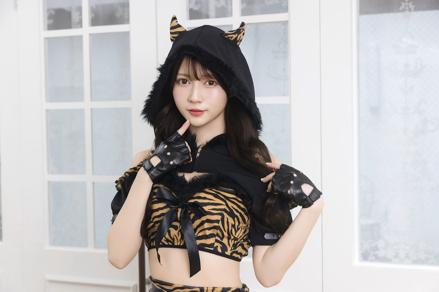 New] コスプレ 節分 INAZUMA鬼girl クールフーディ レディース